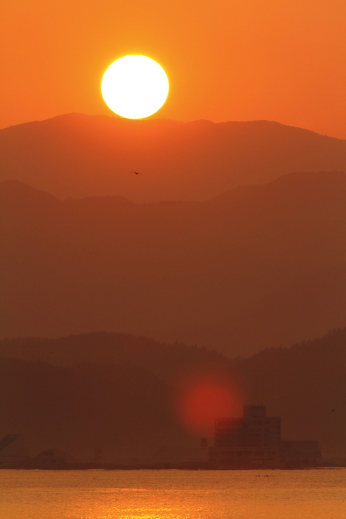 夕日の光景
