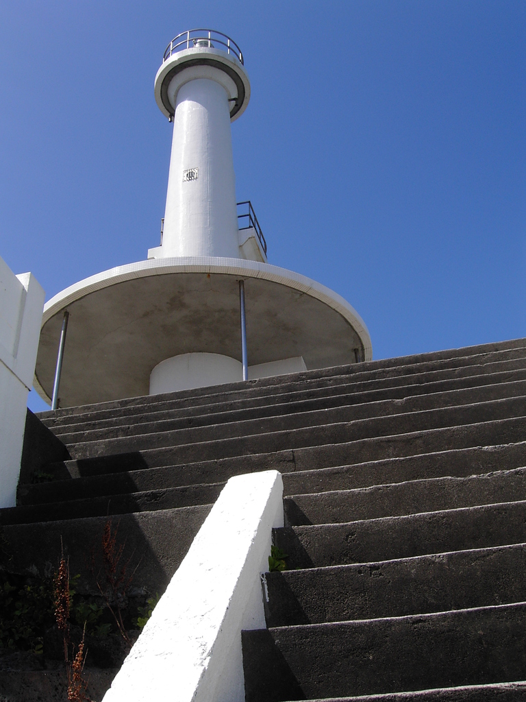 長崎鼻灯台と青空