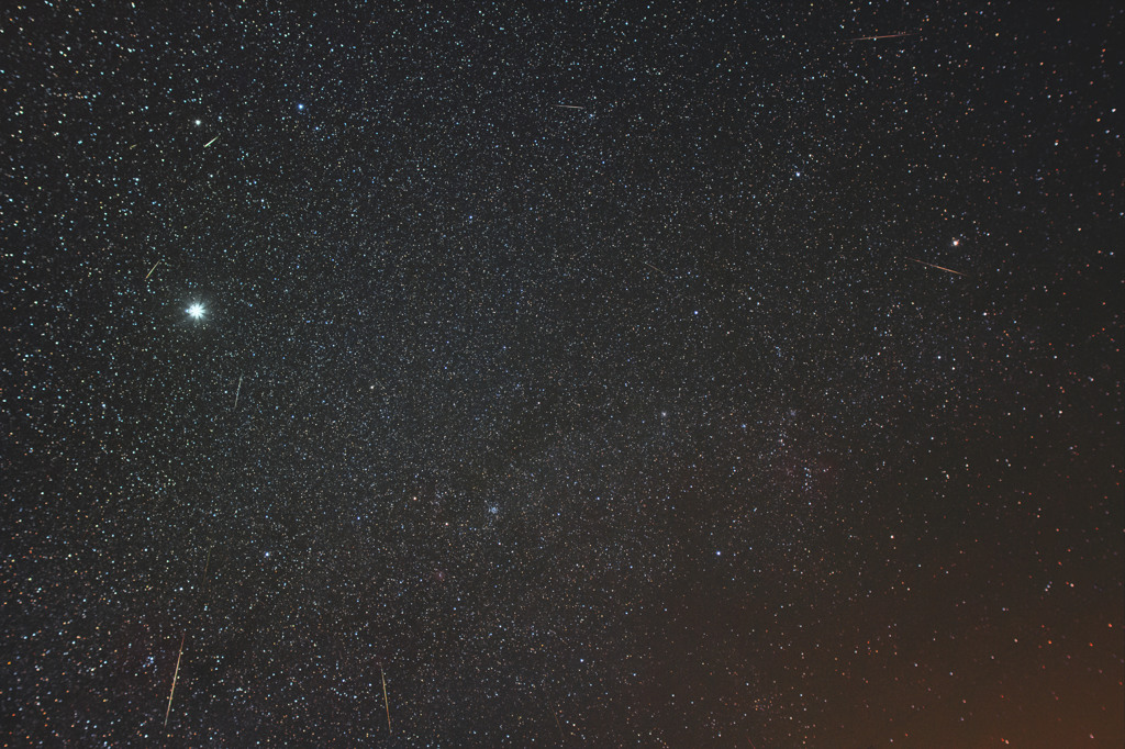 輻射点からふたご座流星群2013ぎょしゃ座側