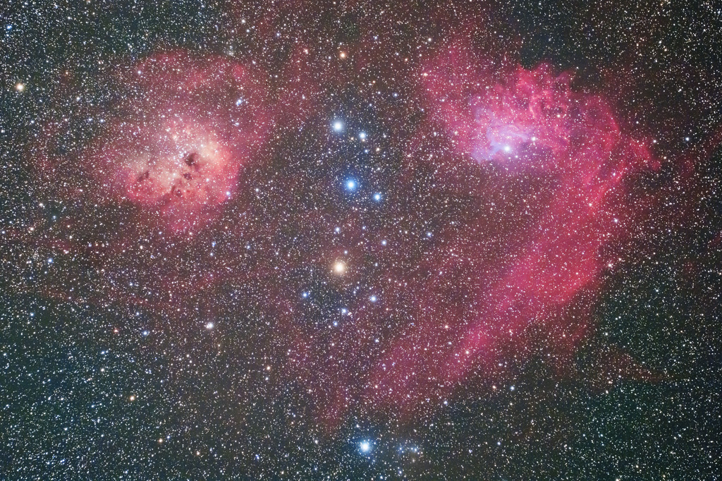 勾玉星雲と髑髏星雲