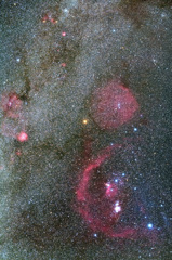 オリオン周辺の散光星雲群