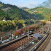 山間の駅舎