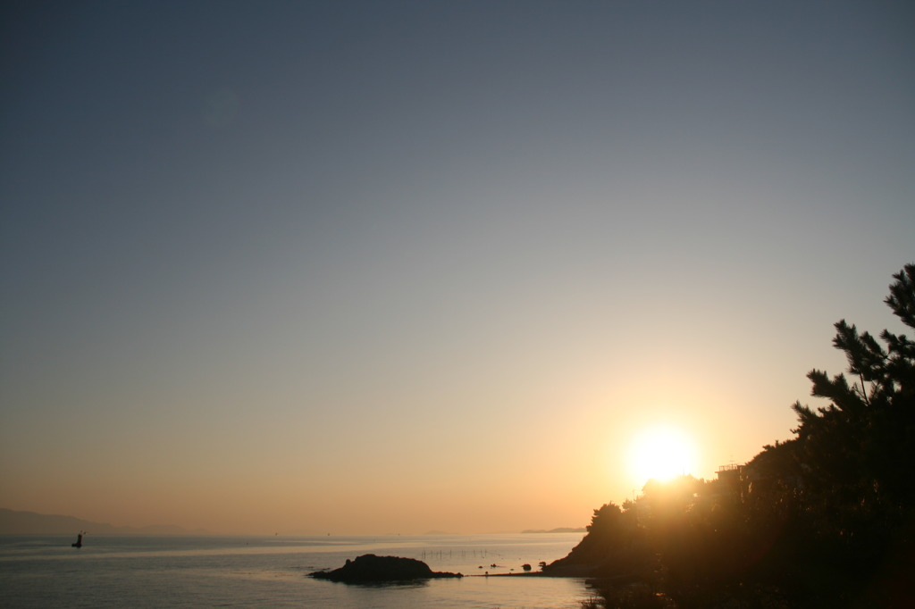 夕日