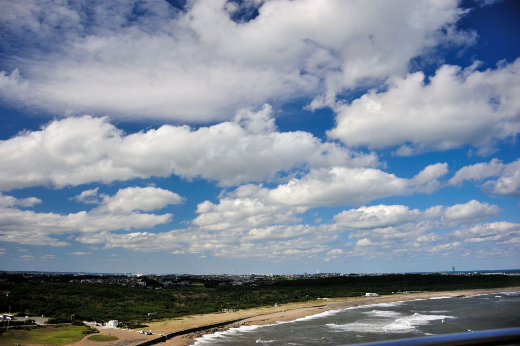 秋空と綿雲