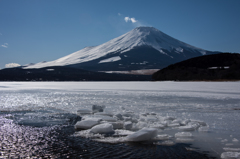 氷溶けてなほ寒し