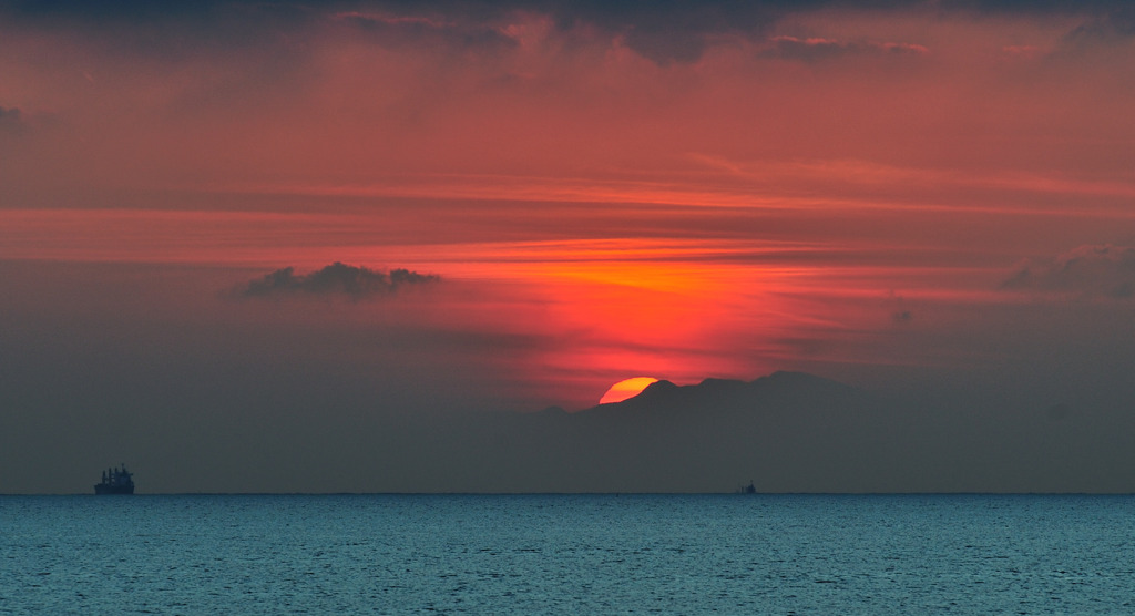 房総の夕陽