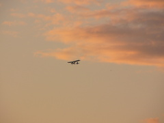 夕空に