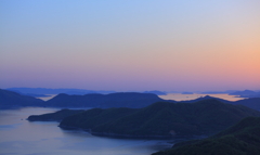 パステルカラーの夕暮れ