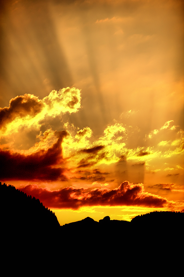 夕日