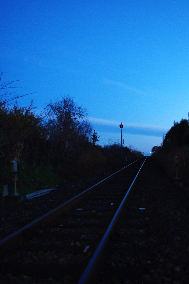 暁の線路