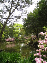萩城の庭園