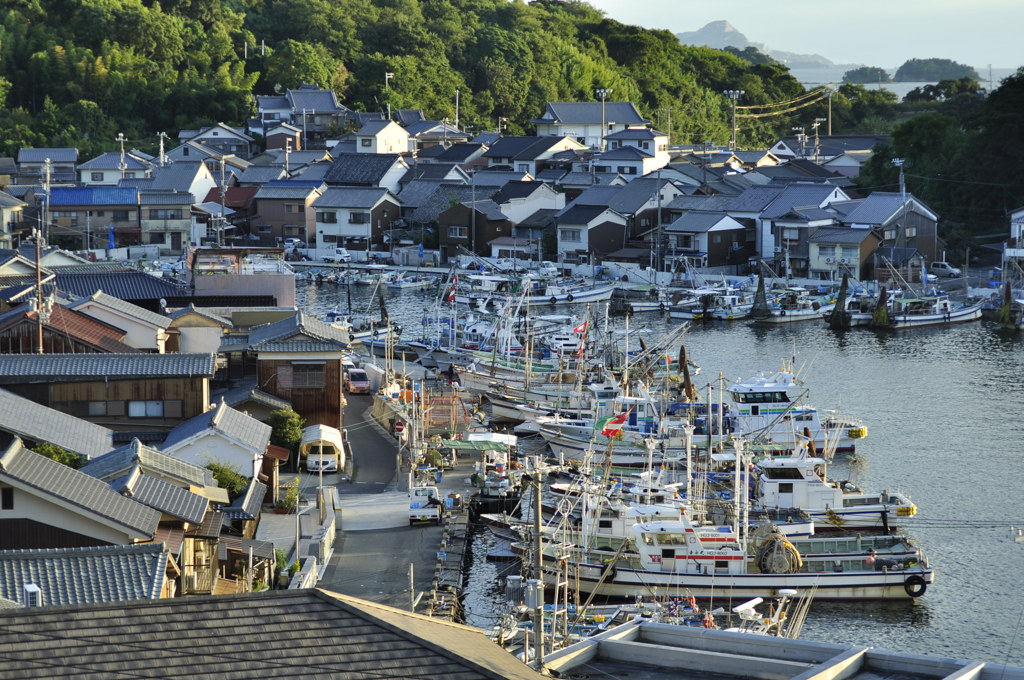 室津の町並み