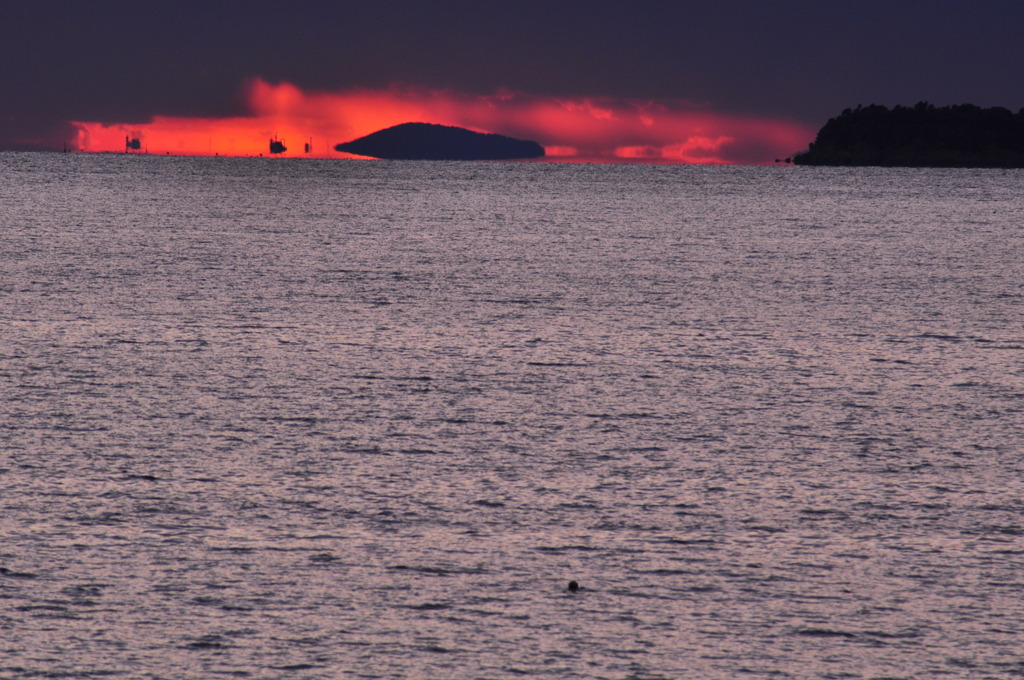 新舞子の夕焼け