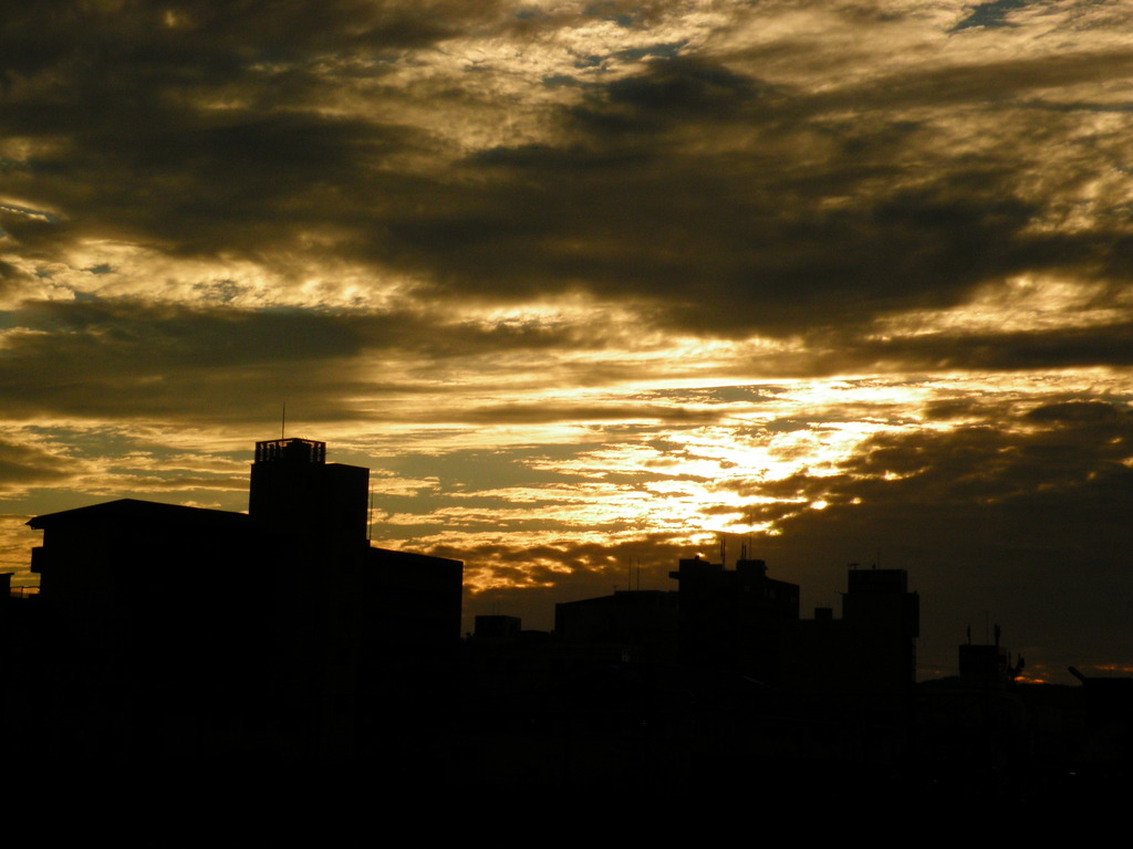 秋の夕方