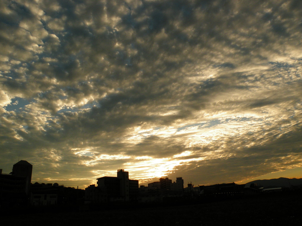 秋の夕方