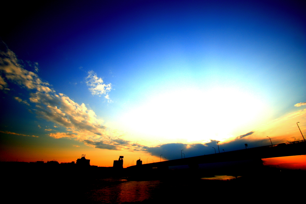 ある平凡な夕暮れの雲