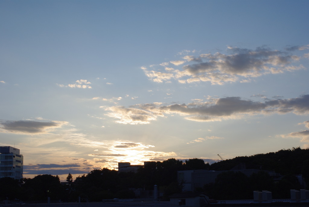 上野駅からの夕暮れ