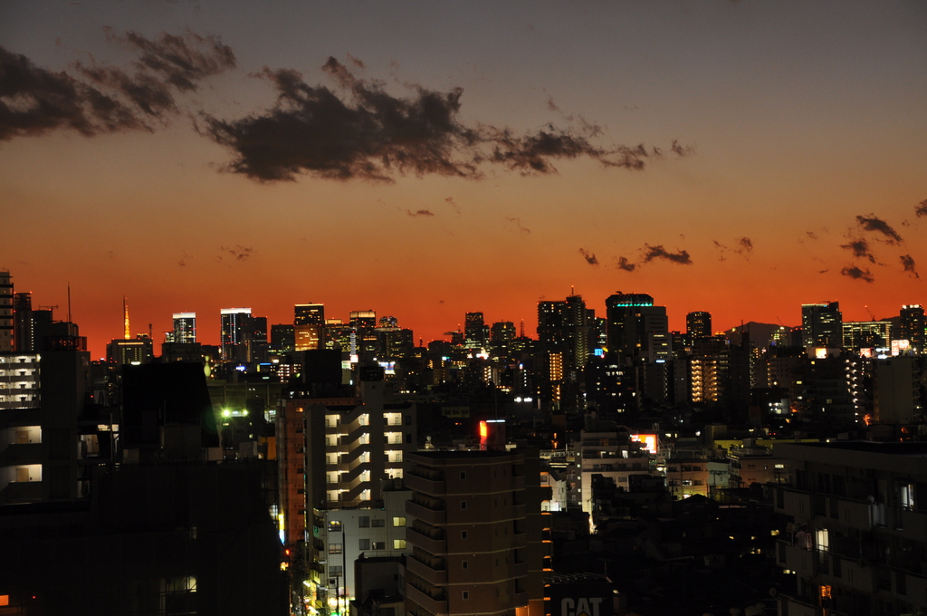 夕暮れ