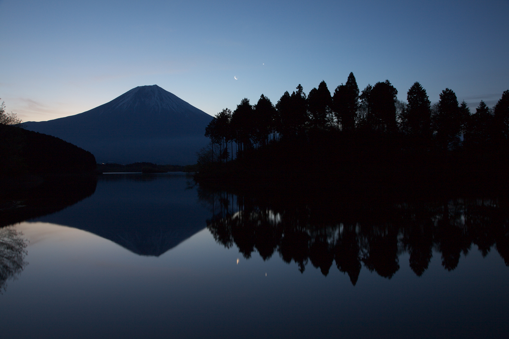 田貫湖からの富士山。