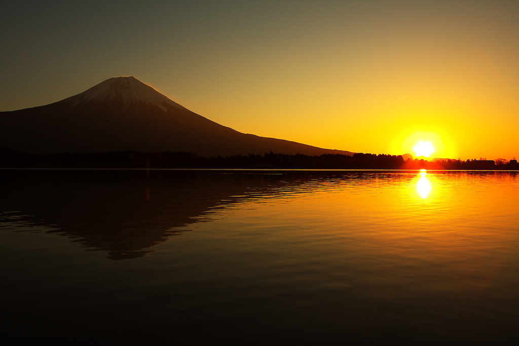 富士山と日の出！