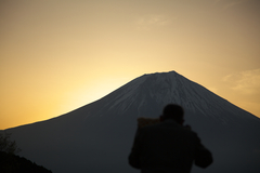 田貫湖からの富士山。