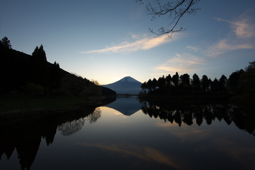 田貫湖からの富士山。