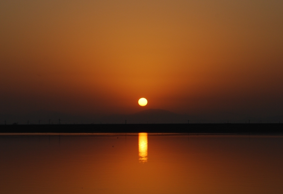 海に沈む夕陽