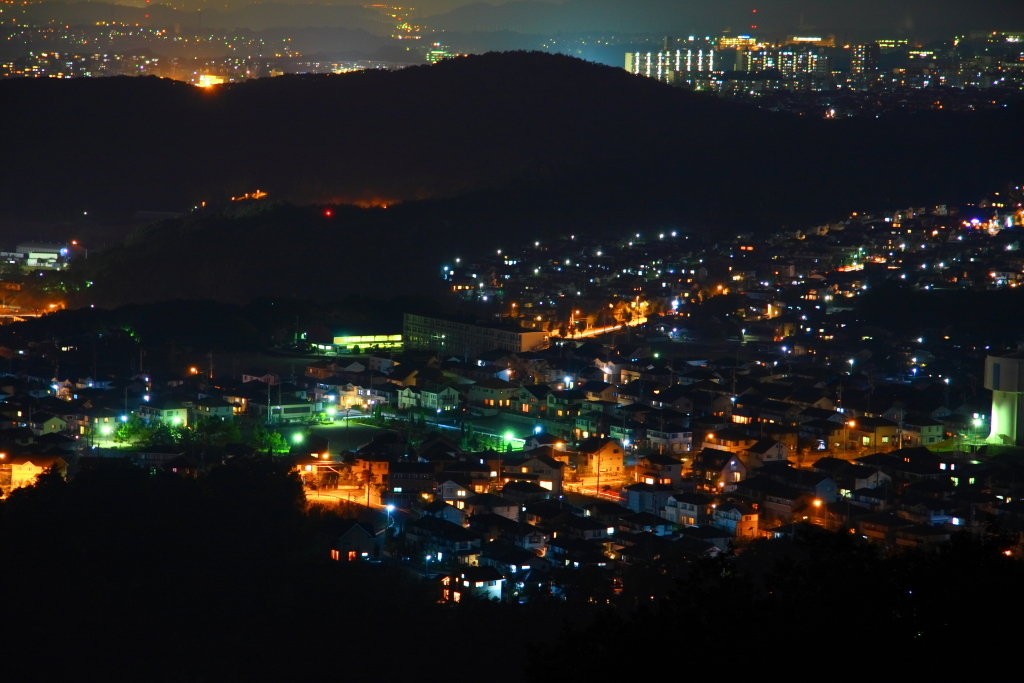 定光寺展望台からの夜景