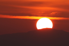 琵琶湖の夕暮れ