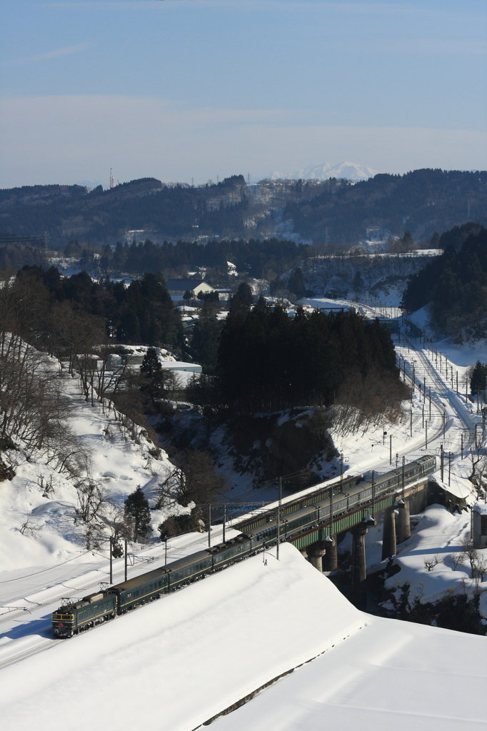 トワイライトエクスプレス　塚山俯瞰