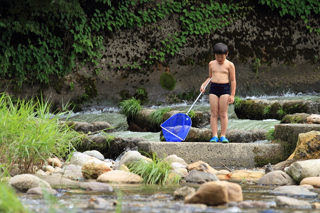 夏の川原
