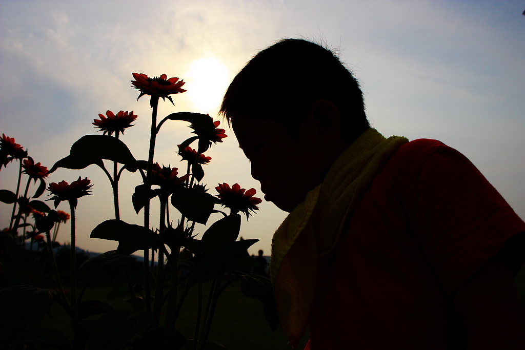 花と息子