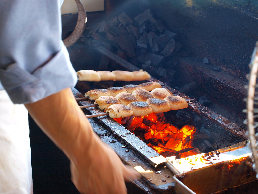 焼き途中