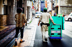 豹とクロネコ。