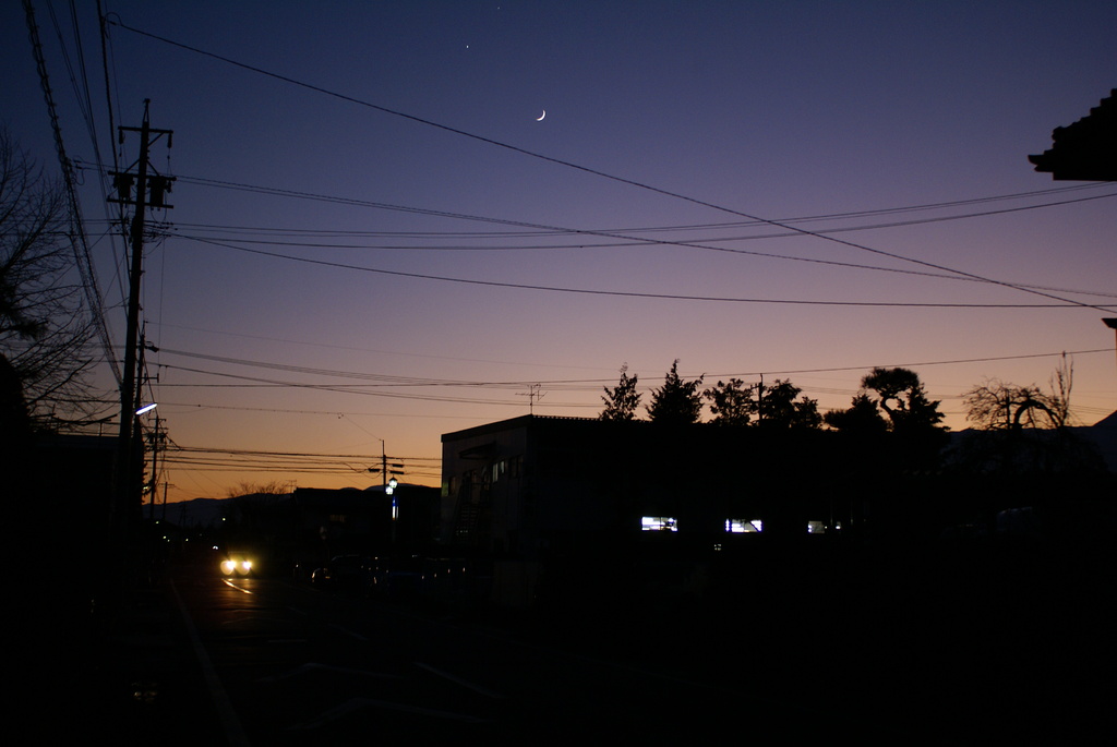 夜の光と陽の光