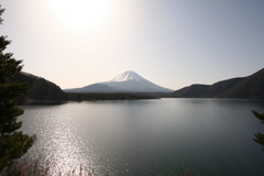 本栖湖と富士山２