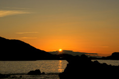 夷子島から眺めた朝陽