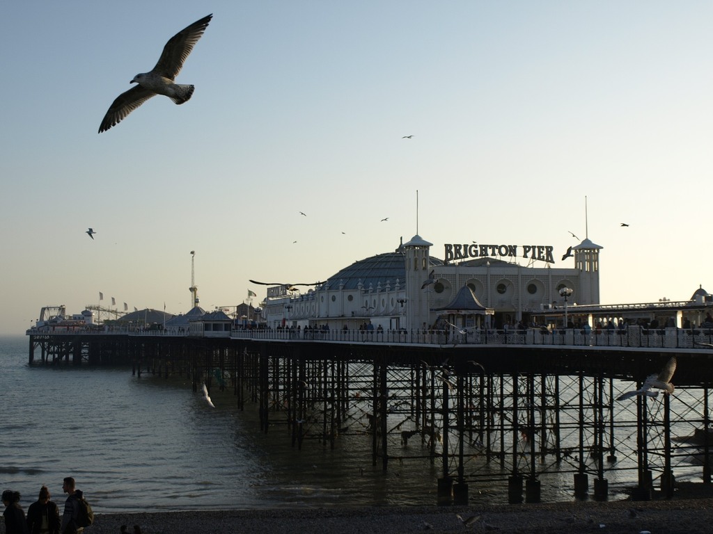 Brighton pier, amusement upon the sea