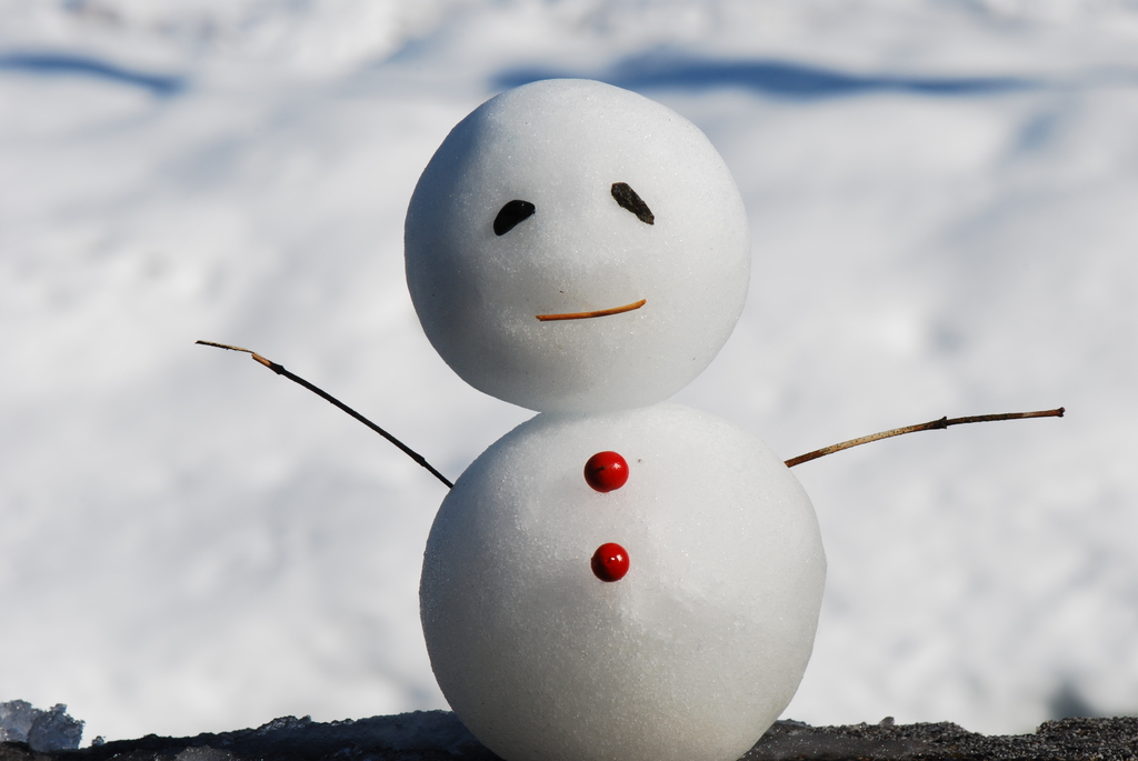 初雪だるま