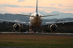 仙台空港夕景