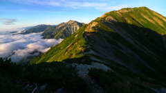 小蓮華山から北アルプス連山