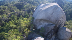 湖南アルプス・天狗岩の景観