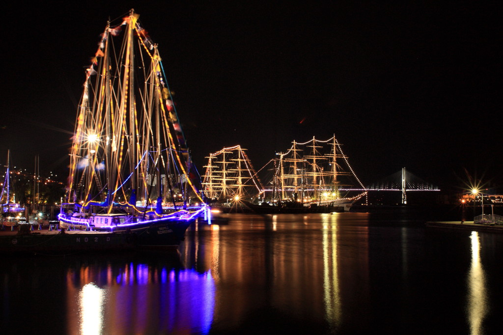 長崎帆船まつり2012　ライトアップ04