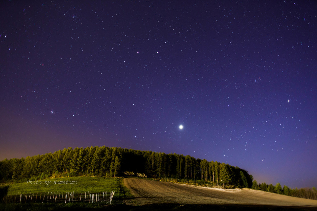 星かがやく丘　富良野