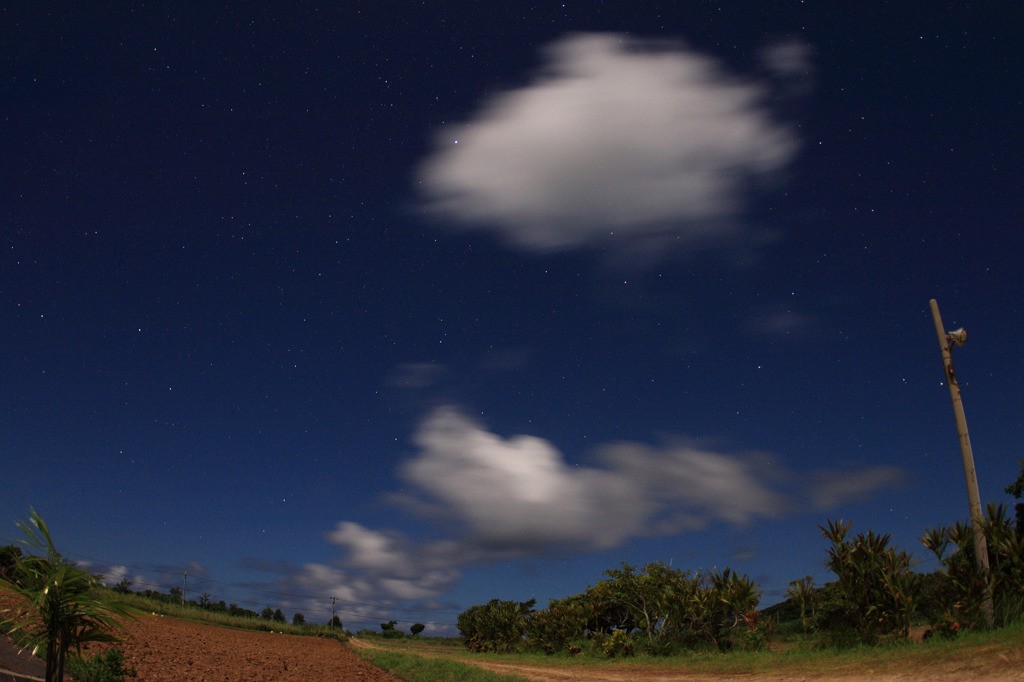 雲も星空観測