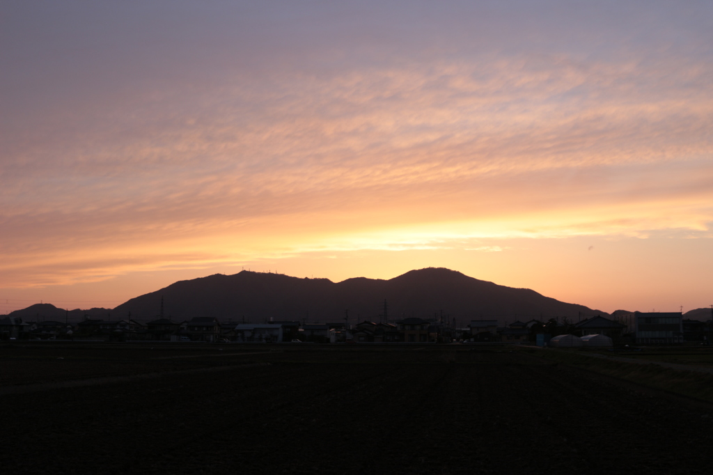 4/20　今日の夕日