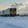 冬の山形　もっちぃー列車