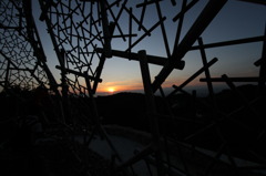 六甲枝垂れからの夕日１