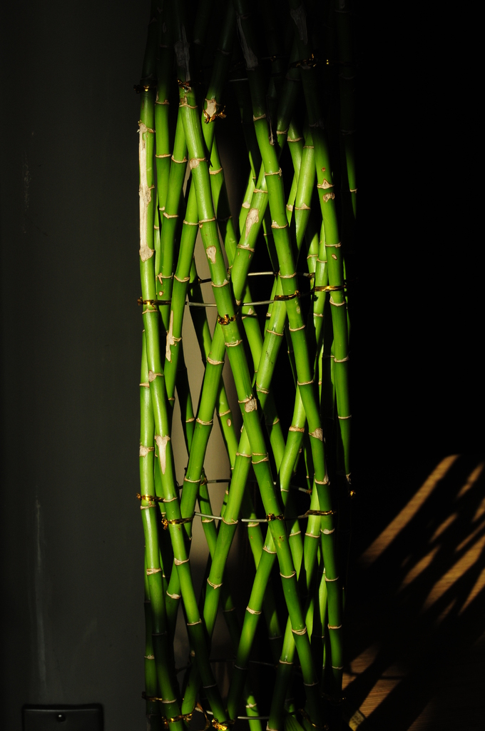竹のオブジェ
