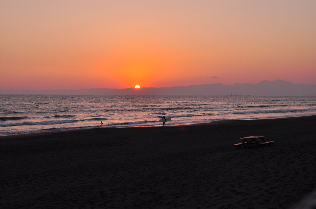 夕日